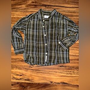 Boys Plaid Button Up Size 4T